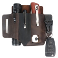 Multitool Leather Sheath Belt Pocket Organizer Storage EDC Pouch for Flashlight Pen